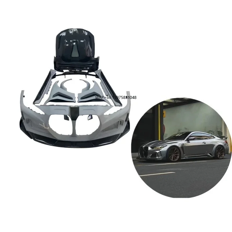 

Suitable for 2022-IN Year M4 G82 Semi-carbon Large Body Wraparound. Complete Set of Vehicle Exterior Exterior Kit.