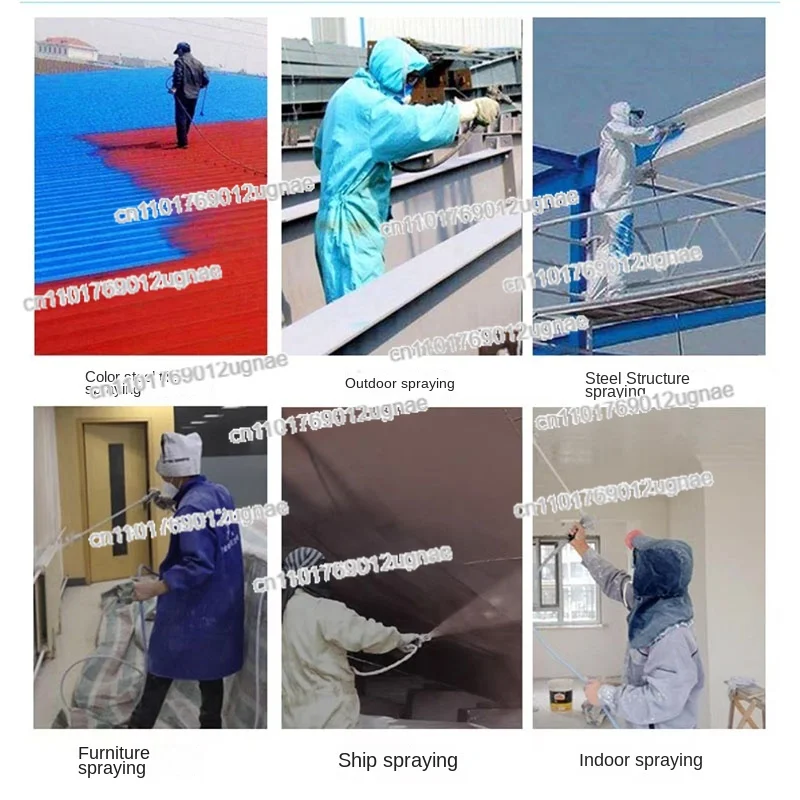 2200W Electric High Pressure Airless Painting Sprayer Machine for Lacquer Coating Oil Feed Indoor & Outdoor Painting Tools 220V