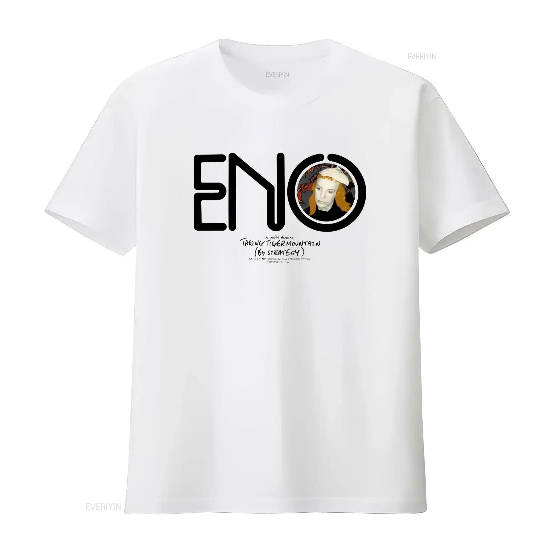 Eno Taking Tiger Mountain by Strategy Promo T Shirt Brian Inspired Design vintage Washed Comfortable Versatile Unisex homme