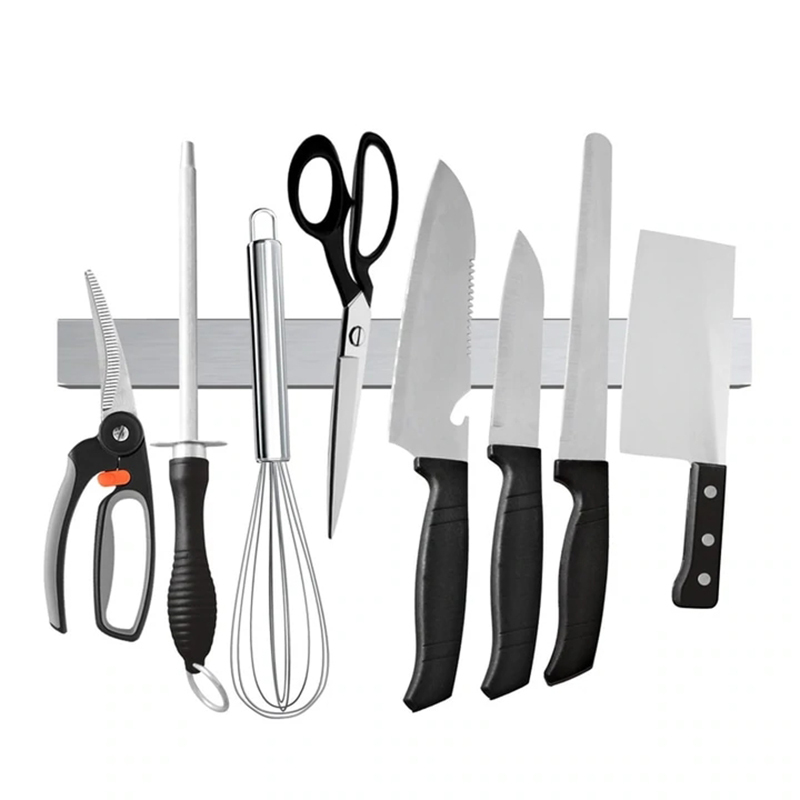  Professional Magnetic Knife Strip Stainless Steel Magnetic Knife Holder Rack Kitchen Knife Bar 30 40 50 cm Kitchen Accessories 