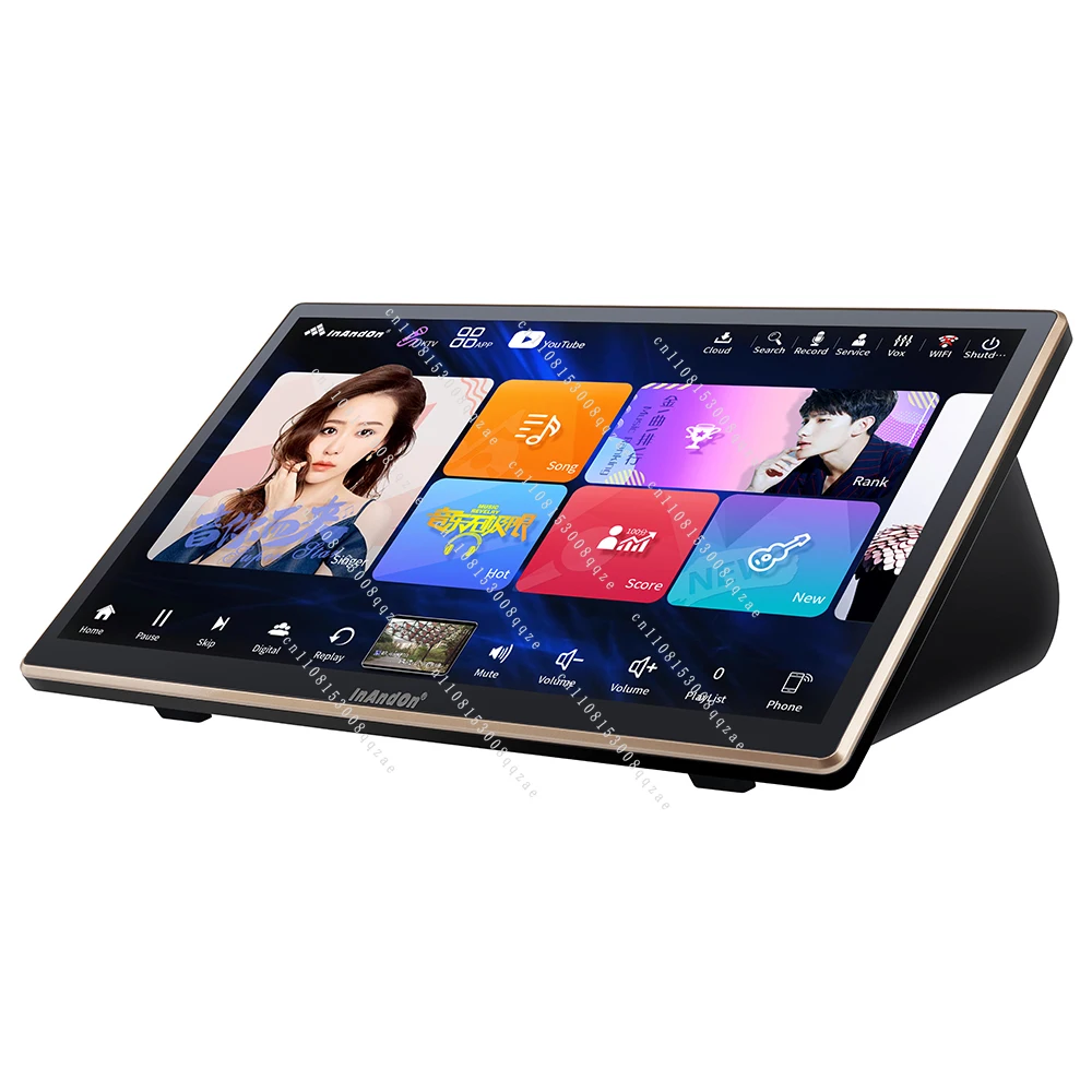 Karaoke Machine Chinese KV-V5 Max, 18.5 Inch Touch Screen 650K Cloud Song Real-time Score Recording Youtube 4T