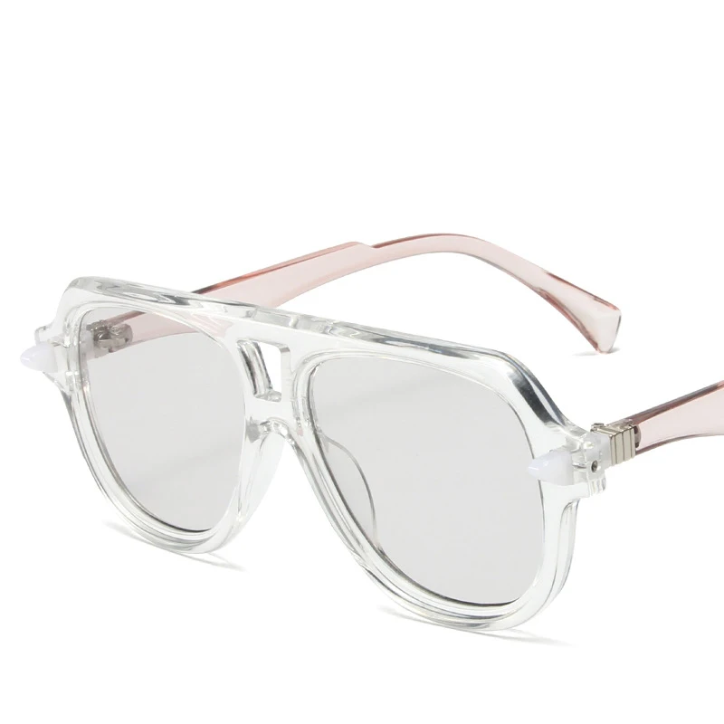56641 Marken design personal isierte Sonnenbrille Männer Frauen Retro Doppelt räger große Piloten brille im Freien Sonnenbrille