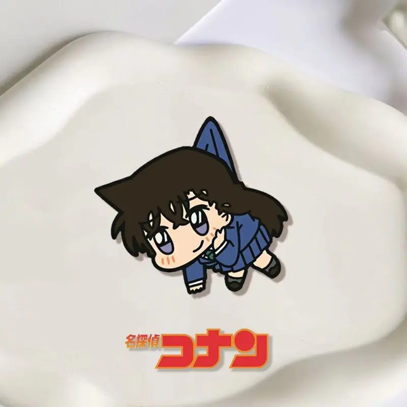 Detective Conan Animation Brooch Shinichi Xiaolan Kidd Kawaii Super Cute Student School Bag Cosplay Two-dimensional Pendant Set