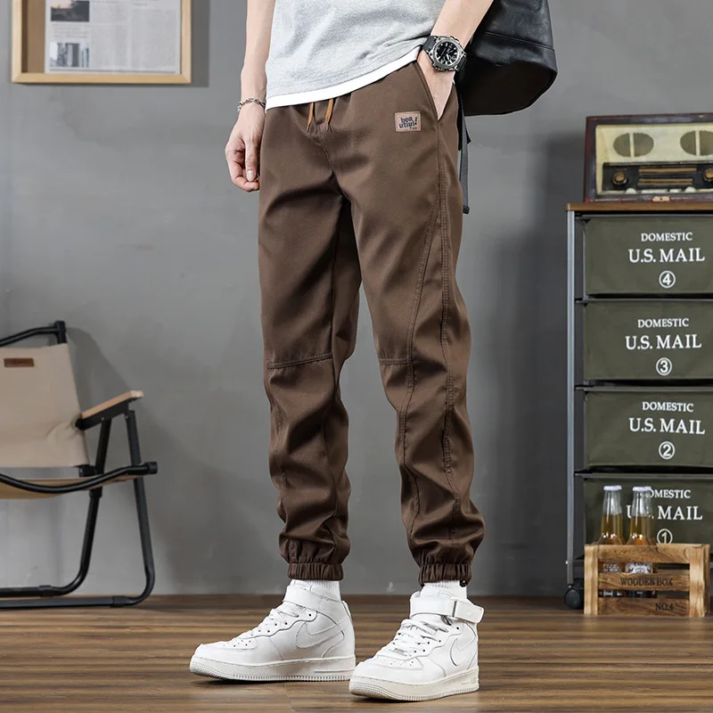 Autumn Fashion Men's Trousers Versatile Man's Overalls Pants Simple  Loose Casual Leggings for Man Daily Wear and Outdoor Sports