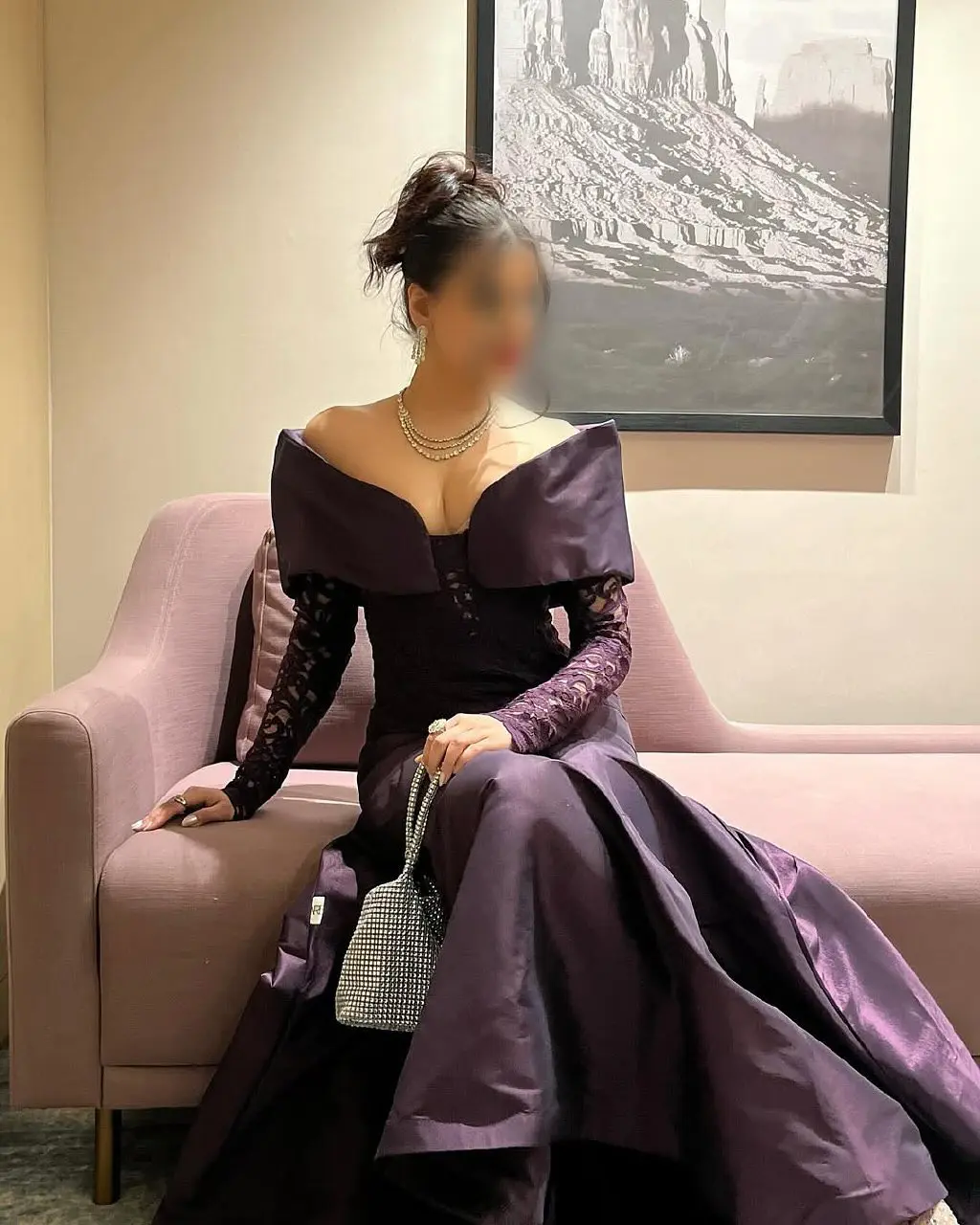 2025 выполненное на заказ милое атласное вечернее платье с открытыми плечами, изысканное кружевное вечернее платье длиной до пола с длинными рукавами