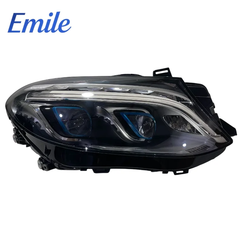 Car Part for  GLE166 X166 2015-2019 GLE320 GLE350 GLE400 GLE500 LED Headlights Blue Circle A1669061503 A1669061603