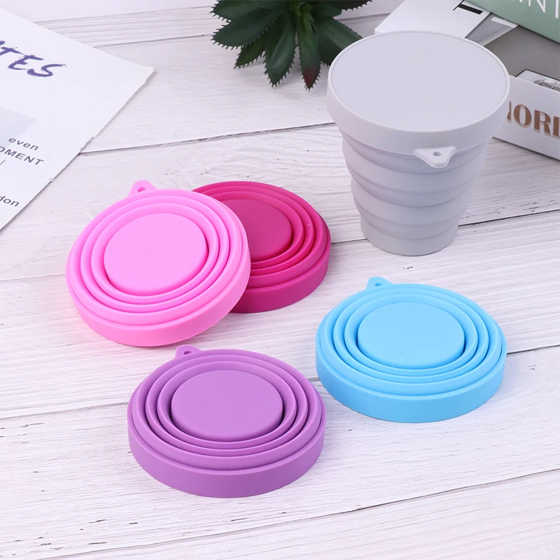 1PC Portable Menstrual Cup Collapsible Silicone Cup Sterilizing Cup Feminine Hygiene Product