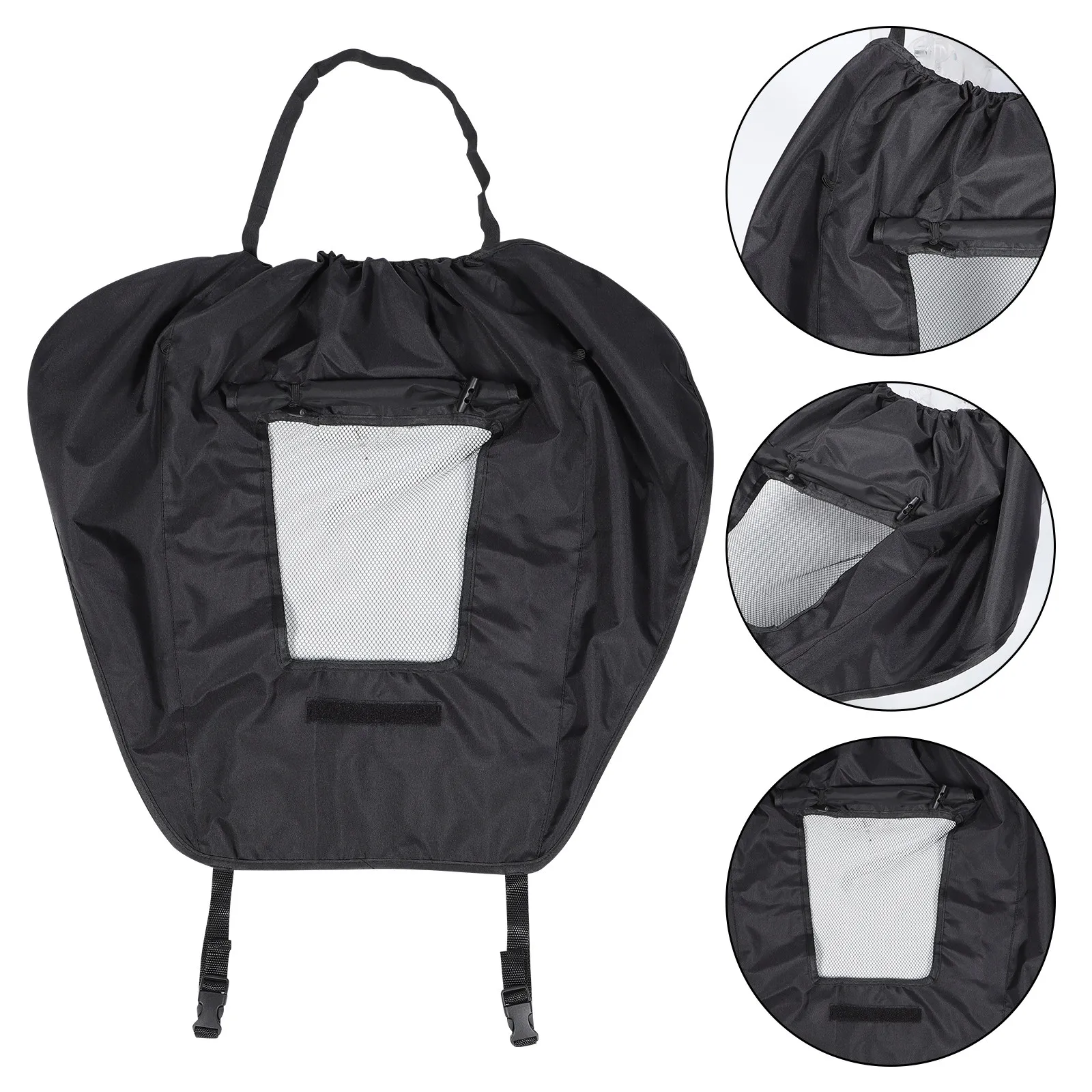 

Baby Stroller Sun Shade Breathable Rain Cover Uv Protection Stroller Canopy Adjustable Elastic Strap Outdoor Use