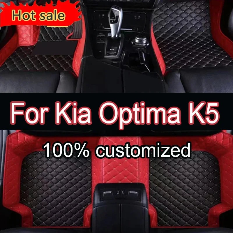 

Thickening 100% Fit Custom Made Leather Car Floor Mats For Kia Optima K5 DL3 2011 2012 2013 2014 2015 Carpet Rugs Foot Pads Acce