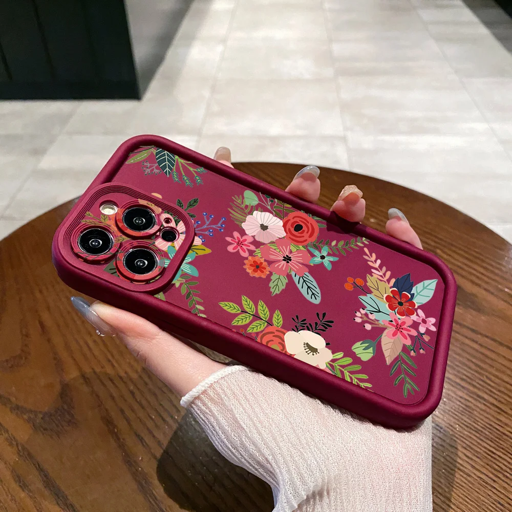 فراشة زهرة حالة وقائية كاملة ، غطاء مضاد للسقوط ، Realme C67 ، C53 ، C51 ، Note 50 ، C21Y ، C25Y ، C33 ، C30 ، C35 ، 9i