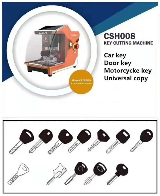 آلة قطع المفاتيح متعددة الوظائف Csh-008 عالية الأمان #6