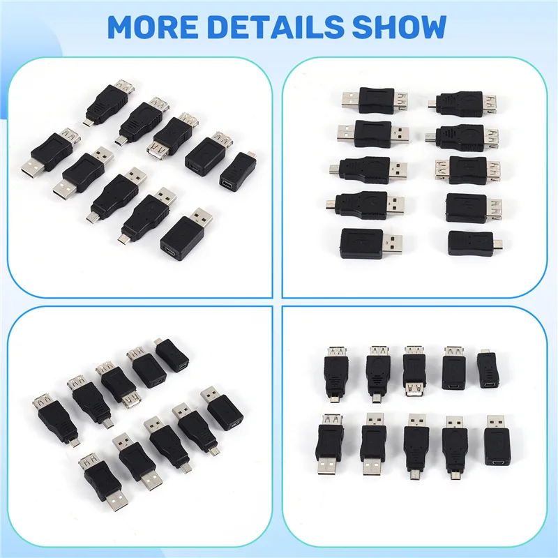 Qy-10Pcs Otg 5 Pin … - image