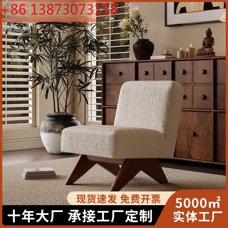 

Кресло-софа Wabi, дизайнерское, для гостиной, из массива дерева, с подголовником, в стиле ретро, для отдыха