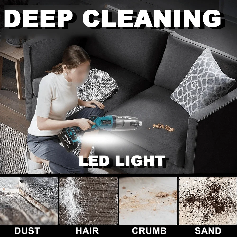 5In1 Bürstenlosen Cordless Elektrische Staubsauger 90000r/min Tragbare Handheld Wiederaufladbare Staubsauger Für Makita 18V Batterie