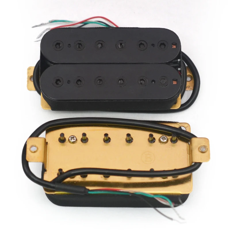 6 String Electric Guitar Pickups Humbucker Dual in Line Adjustable Hex Screw Pickup Black