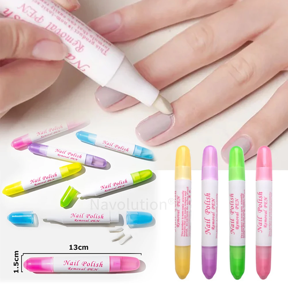 

Gel Nail Polish Remover Pens 1pcs Nail Art Corrector Pen Manicure Cleaner Eraser UV Gel Polish Remover Wrap Tools