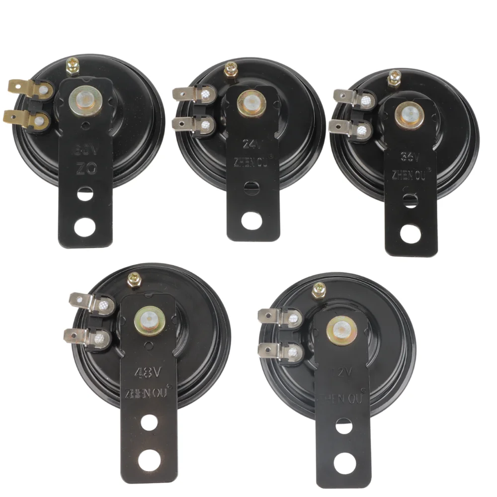 

Heavy vehicle horn universal sealed electric horn 12V 36V 48V 60V scooter loud universal circular horn loud auto horn adaptable