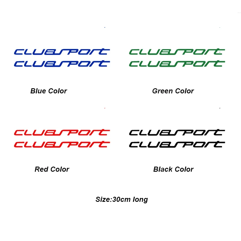 2 Stuks Clubsport Auto Lichaam Sticker Voor Volkswagen Mk1 Mk2 Mk3 Mk4 Mk5 Mk6 Mk7 Mk8 Git R