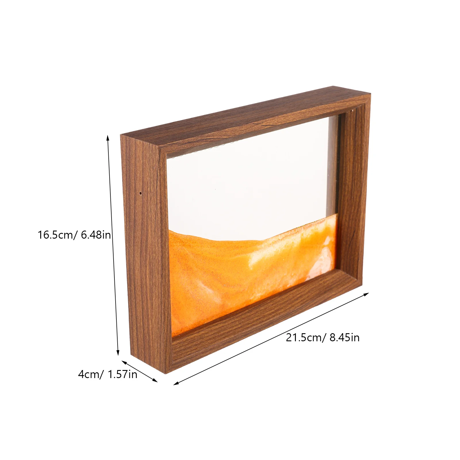 Flowing Sand Painting Ornament 10 Inches Colored Sand Art Picture Frame Office Desk Decor Relaxing Desktop Decoration