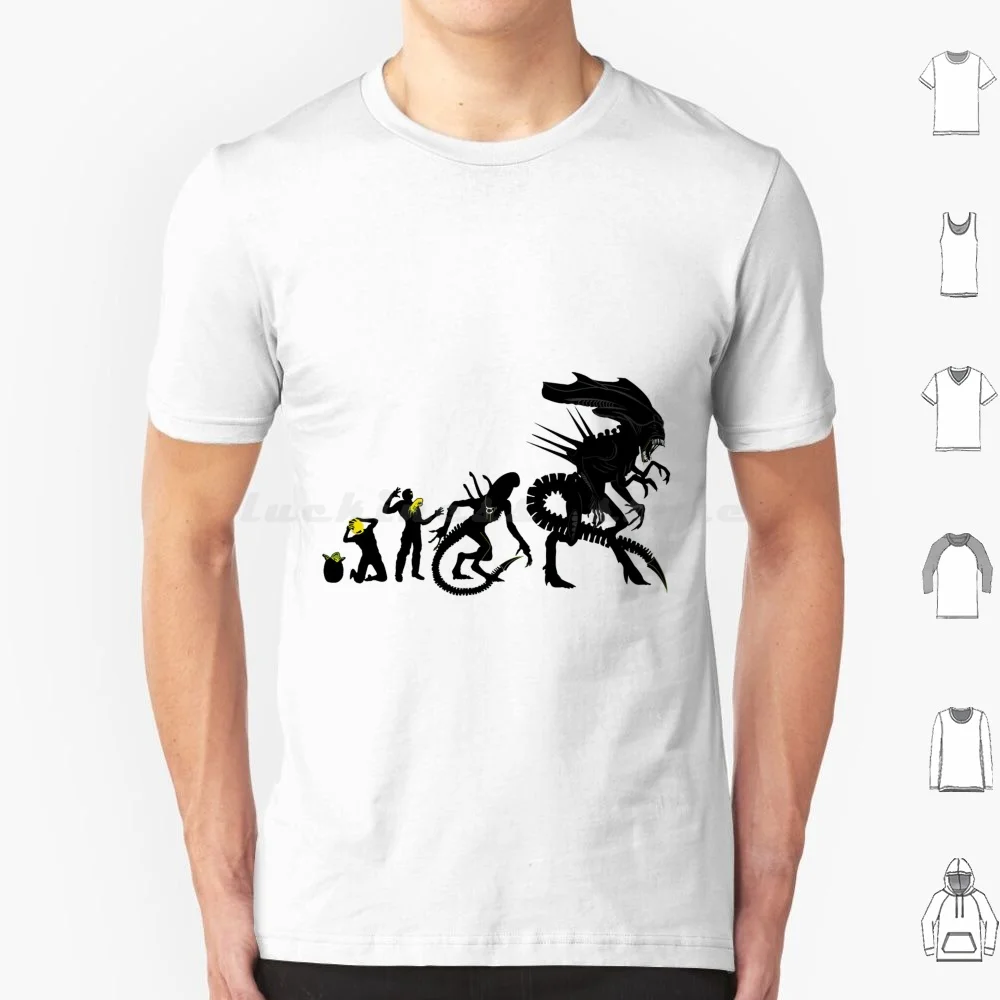 Xenomorph Evolution T Shirt 6xl Cotton Cool Tee Xenomorph Evolution Xenomorph Black Xenomorph Xenomorph Movie Horror Sci Fi