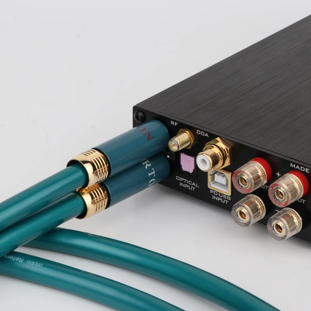 زوج كابل Ortofon RCA ربط 2RCA إلى 2RCA كابل الصوت OCC مطلي كابل RCA لمضخم الأقراص المضغوطة