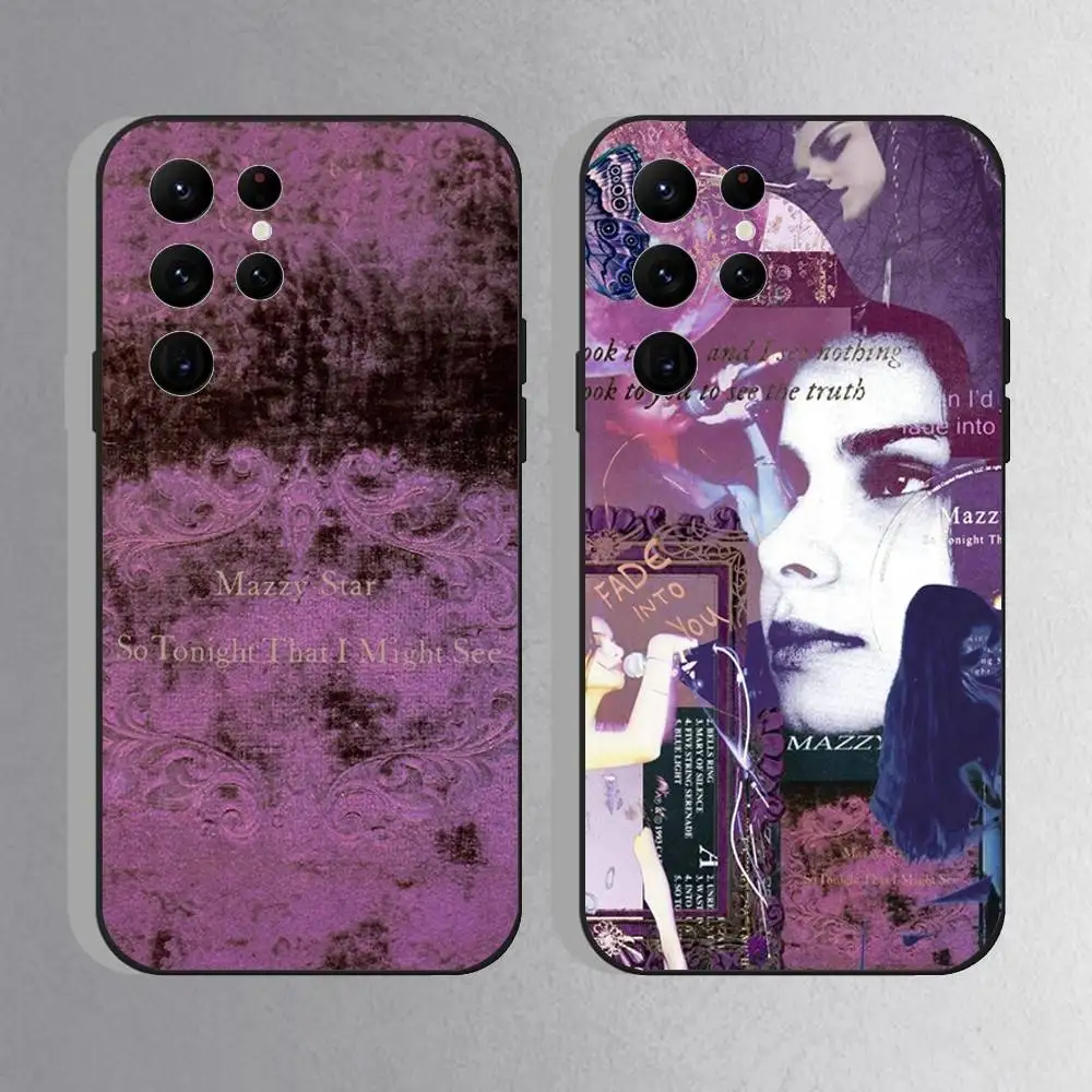 M-Mazzy S-Star Fade into You Phone Case For Samsung S10,S21,FE,S21 ,S26,S25,S24,S23,Ultra,S9,S22,Plus Black Shockproof Silicone