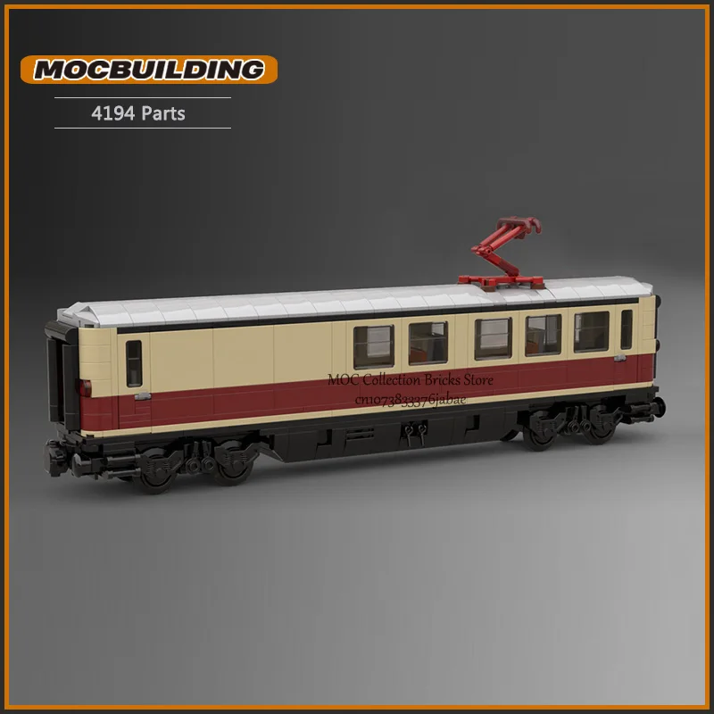 Rheingold Express MOC Building Blocks 7740 Reimagination High speed Technology Bricks DIY Assembled Transportation Toys Gifts