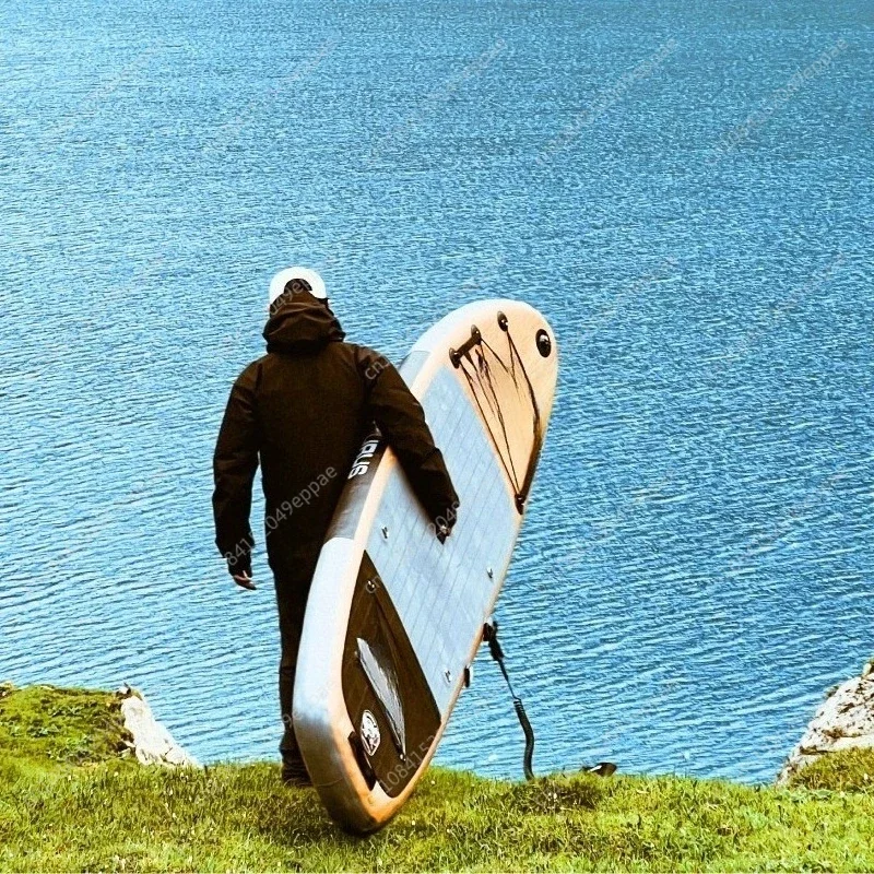 

Inflatable Stable Stand Up Paddle Board 11Feet 33Inch 2023 April New Arrival Blue Wood Double Layers Sup Boards