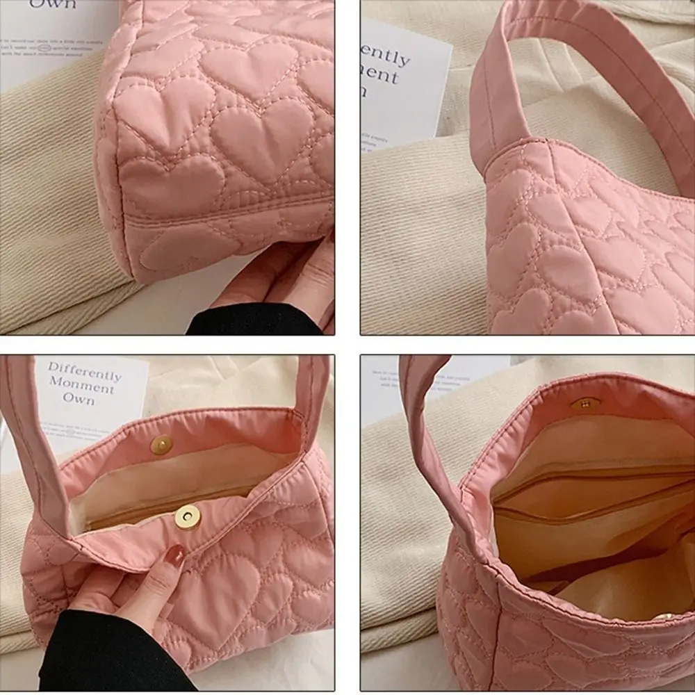 Oxford Cloth Canvas Shoulder Bag Cosmetic Bag Square Bag Underarm Bag Cloth Handbag Cloud Bag Large Capacity Shoulder Pouch