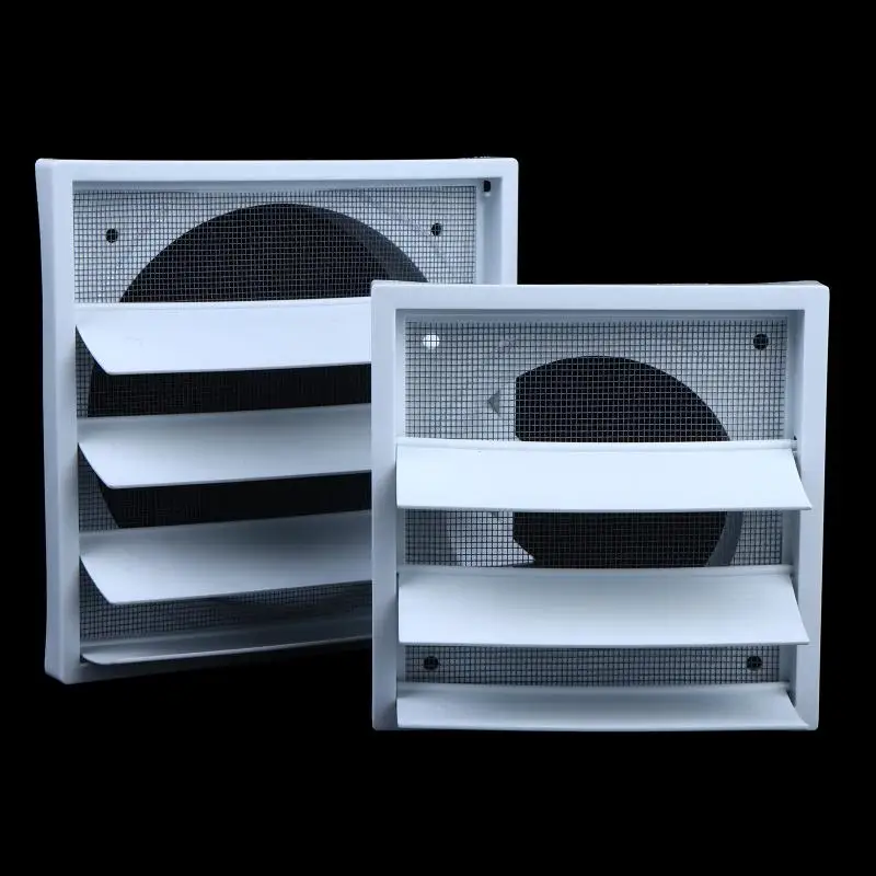 Hot Sale Vent Systems White Vent Cover Grille Plastic One-Directional Exhaust Vent Cover With Screen Vent Hood Cap