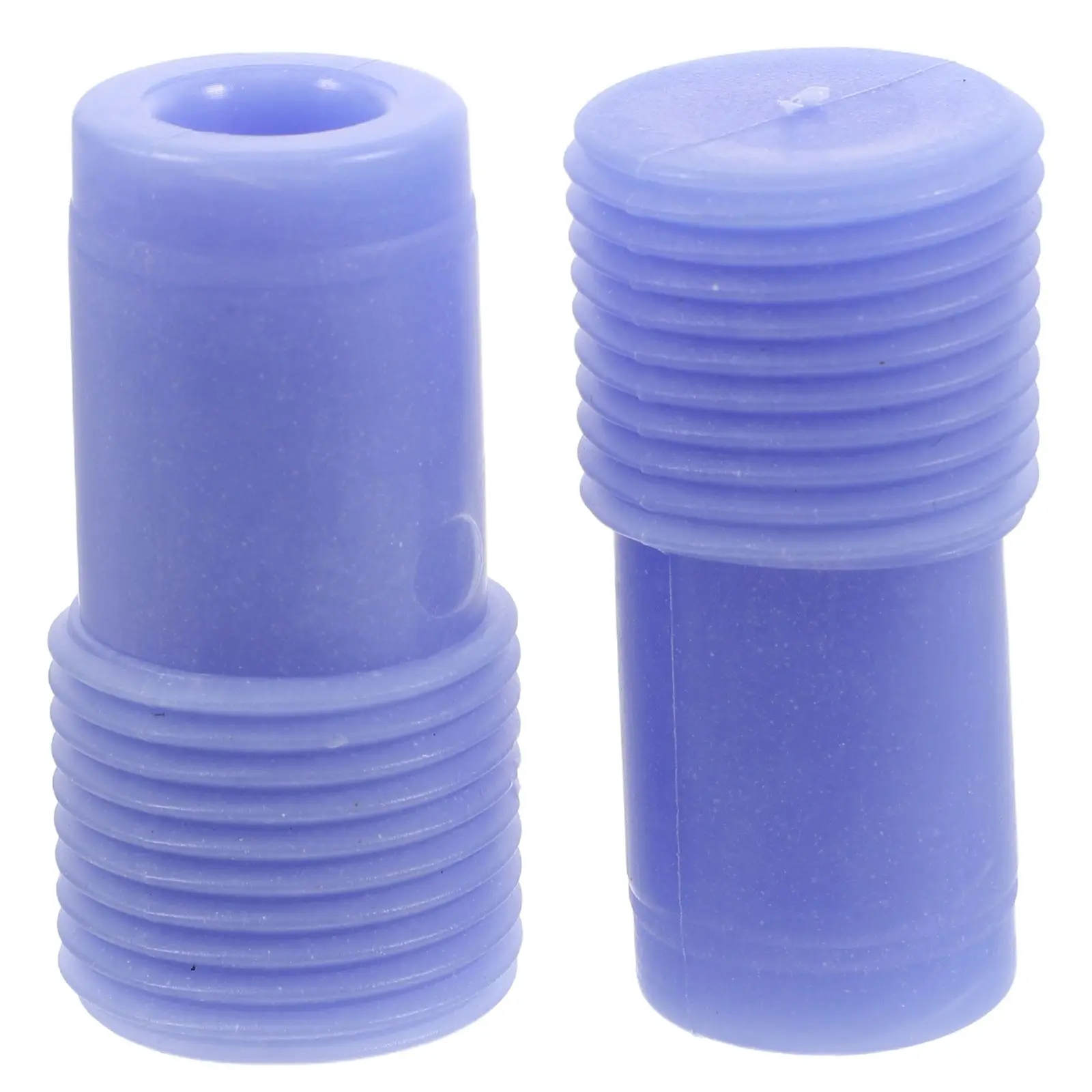 2 Pcs Threaded Head Tip Replacement for Mop American Style Blue Broom Handle Parts