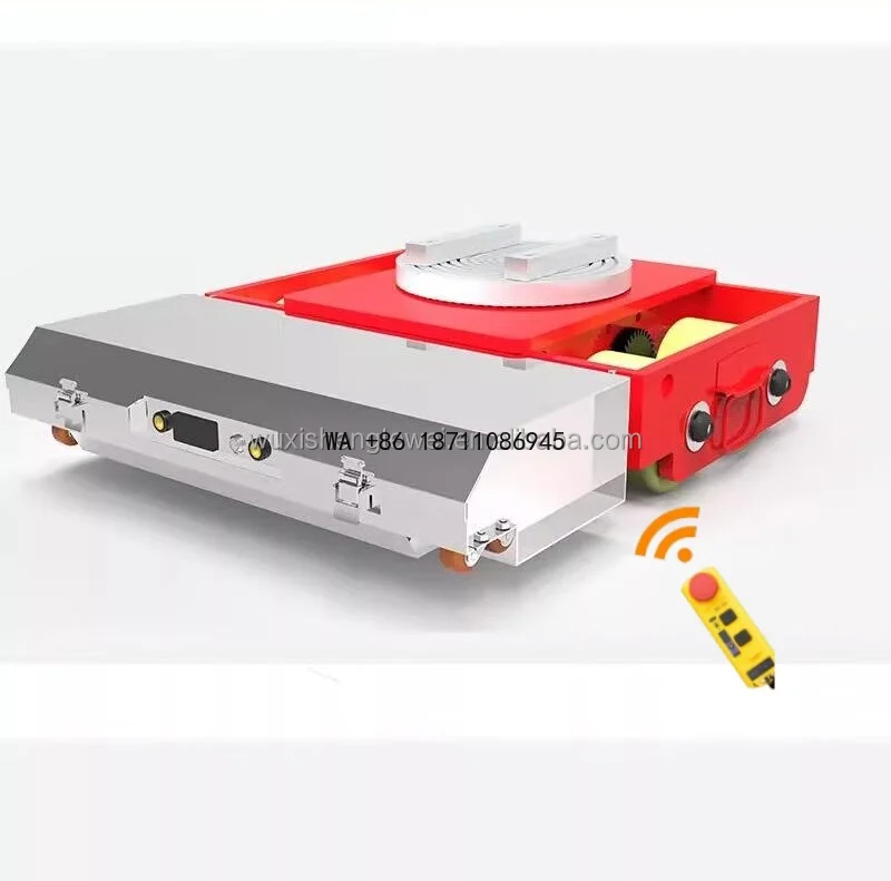 80Ton 360 Degree Turning Remote Control Electric Tank Heavy Duty Material Handling Move Tool Cargo Trolley Jack for Restaurant