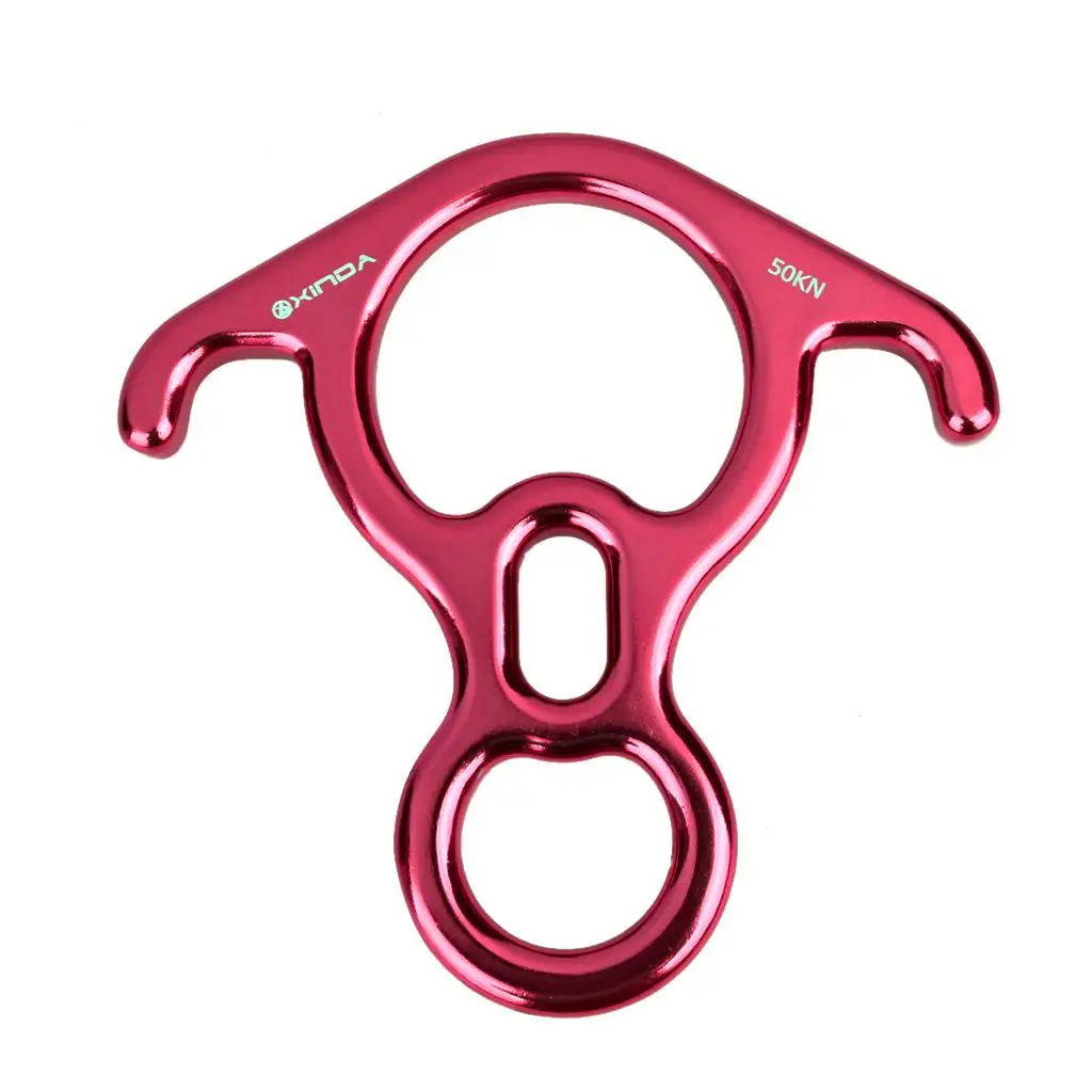 Perangkat Penambatan Rappelling Panjat Tebing Aluminium Descender Arborist