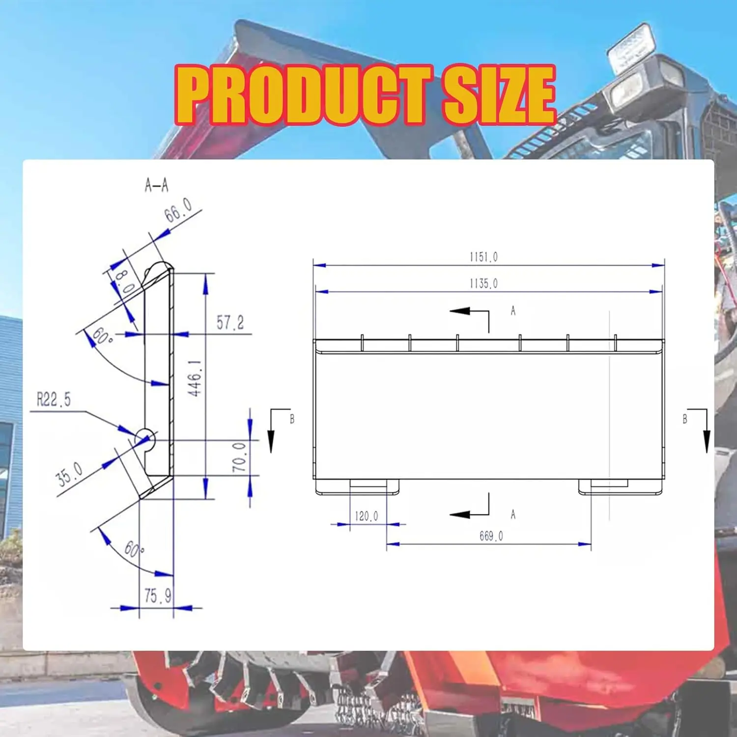 MMS 68.89"/1750mm Heavy Duty Grader Loosener Skid Steer Attachment,Soil Ripper Attachment Grading Leveling Accessories
