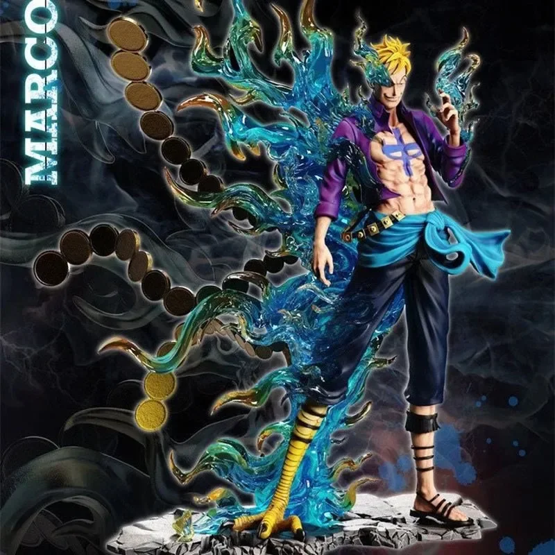 

33cm One Piece Marco Anime Figures Immortal Birds Figurine Pvc Gk Statue Doll Room Ornaments Collection Model Toys For Kids Gift