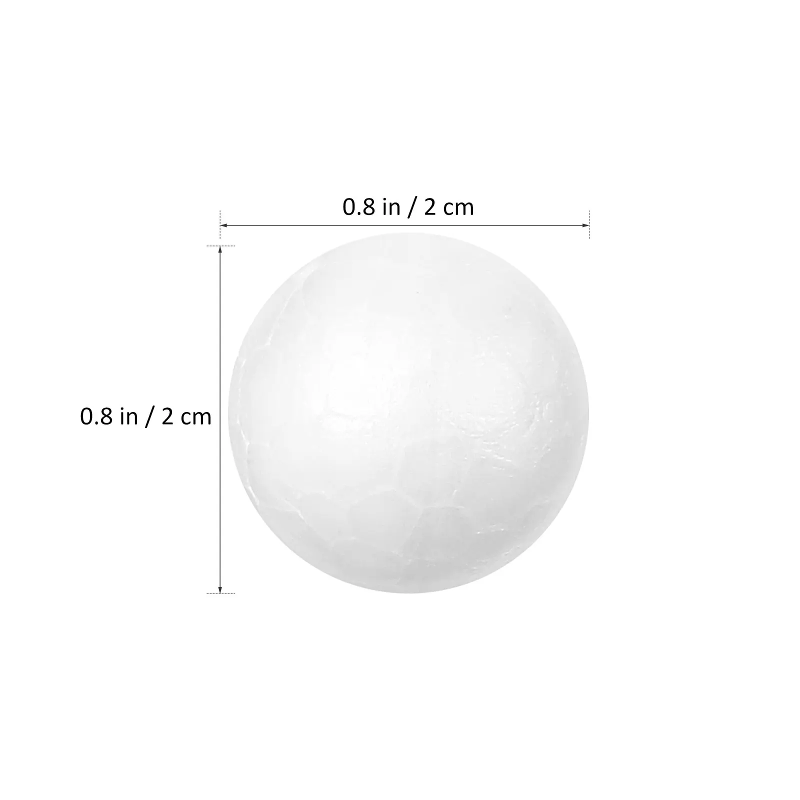 200Pcs Solid White Polystyrene Foam Balls 2Cm Craft Decoration Wedding Christmas DIY Ornaments Polystyrene Balls view 4