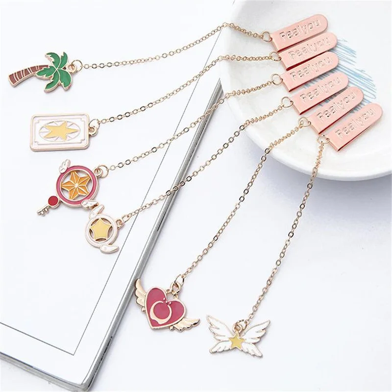 

3pcs Exquisite Metal Bookmark Cute Creative Pendant Antique Gifts for Students Page Holders Classical Stationery Book Marker