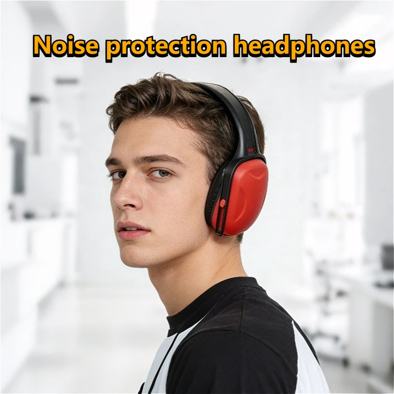 سماعات رأس مضادة للضوضاء لحماية الأذن، سماعات رأس للحماية من الضوضاء، عازلة للصوت وإلغاء الضوضاء، حماية من ضوضاء الأذن