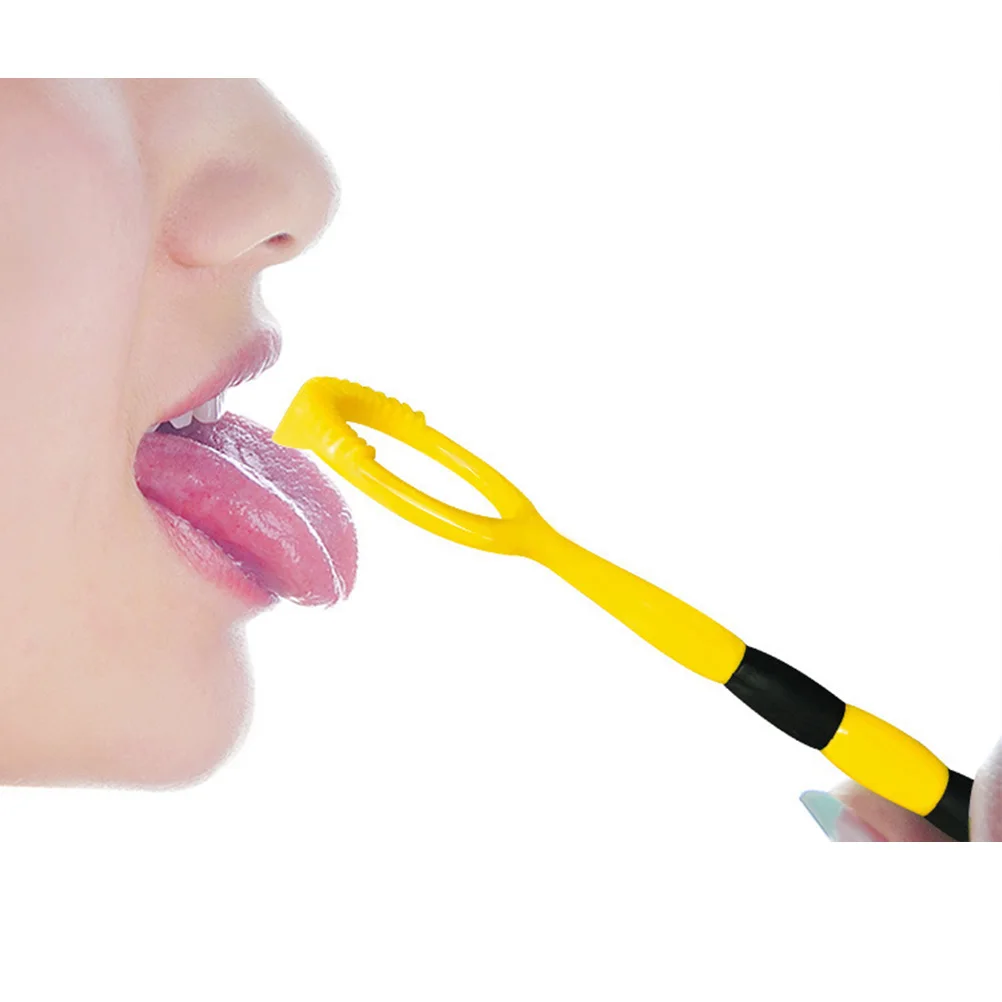 

4pcs Tongue Cleaner Scraper Silicone Toothbrushes Tongue for Oral Deeply Cleaning (White Yellow Green Blue)