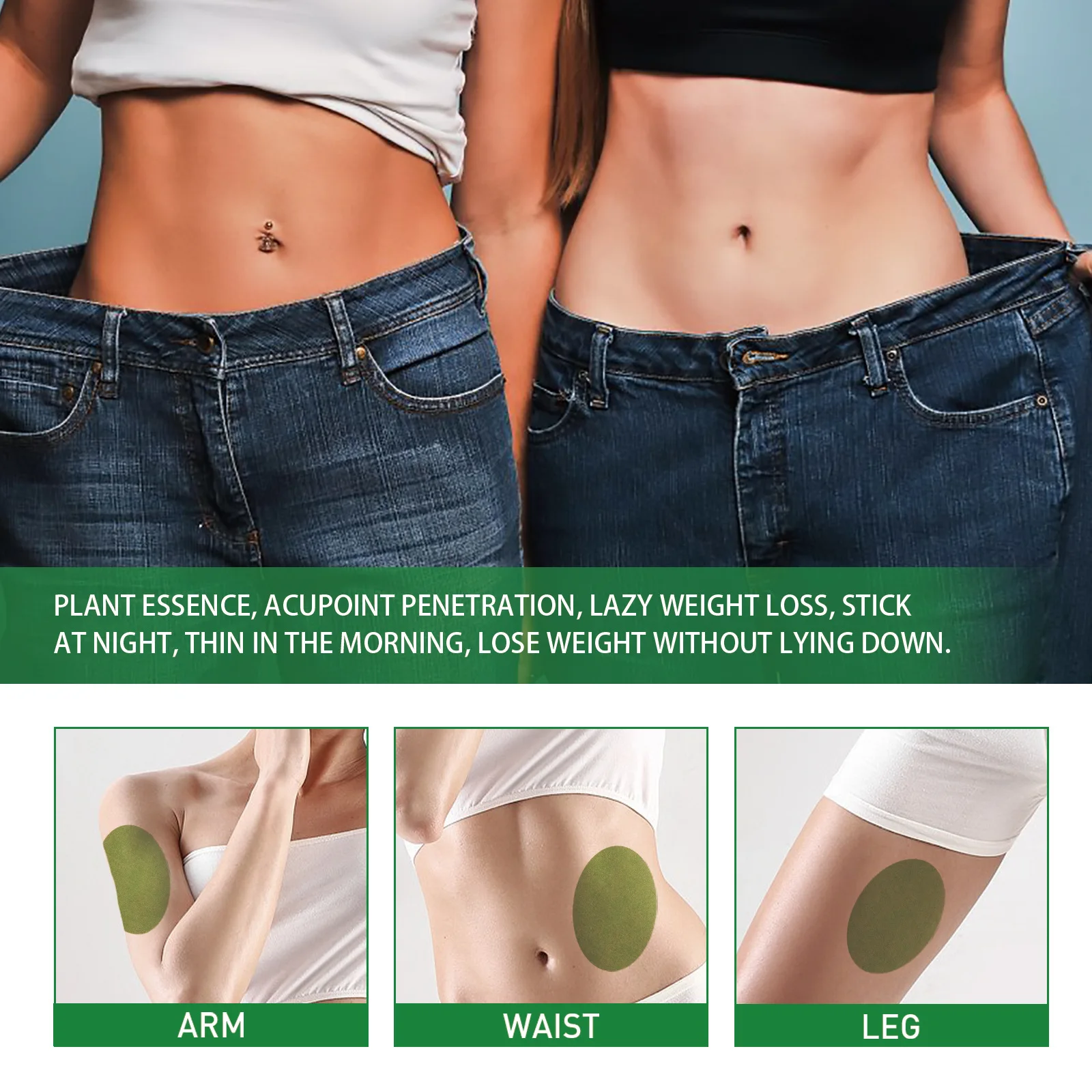 Waist Slimming Patch Lose Weight Detox Fat Burner Inhibiting Fat Enhance Abdominal Muscles Body Shaping Belly Burning Plaster