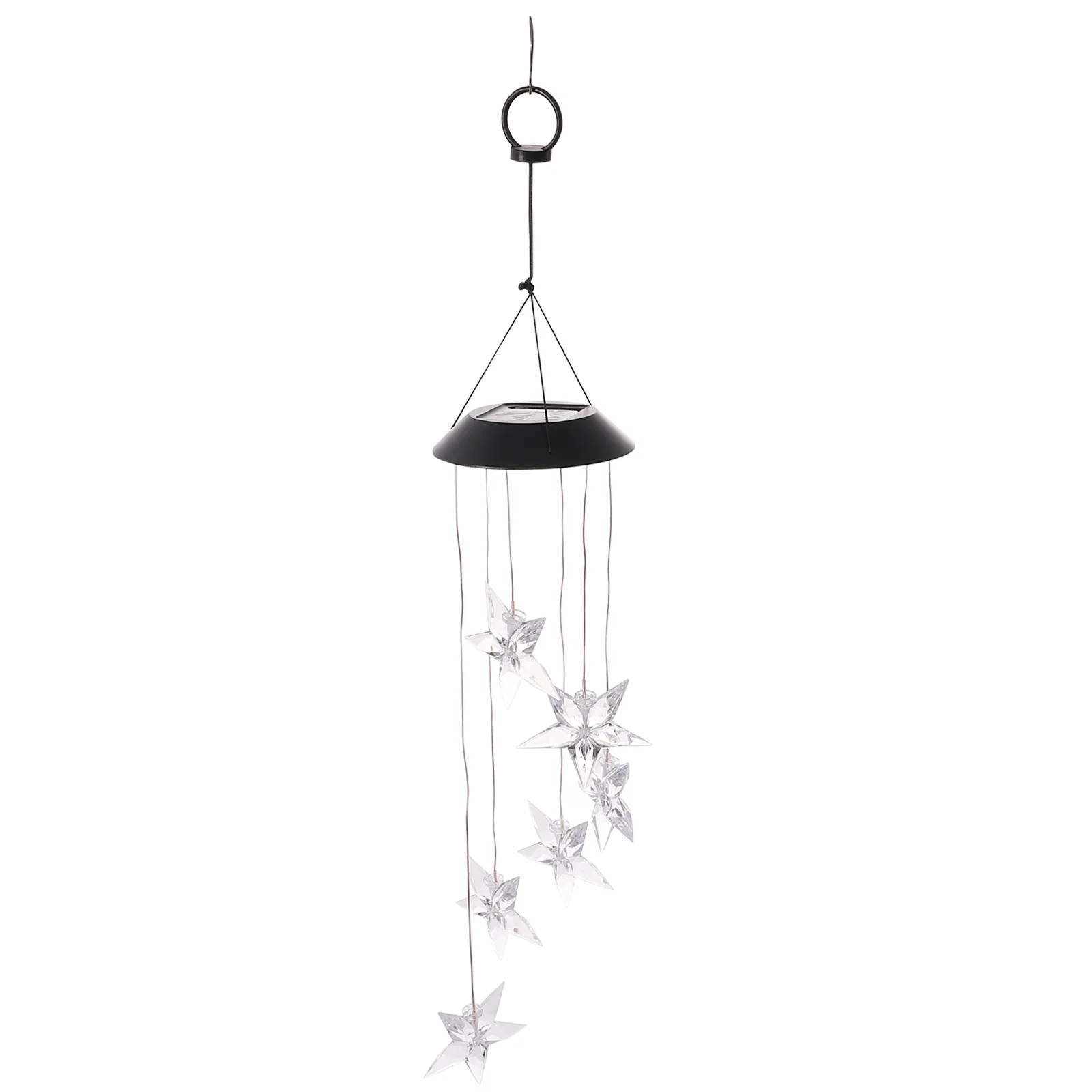 

Star Wind Chime Lamp ABS Solar Hanging Light for Outdoor Decor Patio Garden Yard Sufficient Brightness Portable