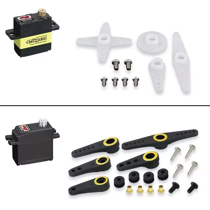 Kingmax KM1703MDHV 4.5kg 4.8-6V Servo digitale dente metallico ad alta pressione per aereo modello robot ad ala fissa