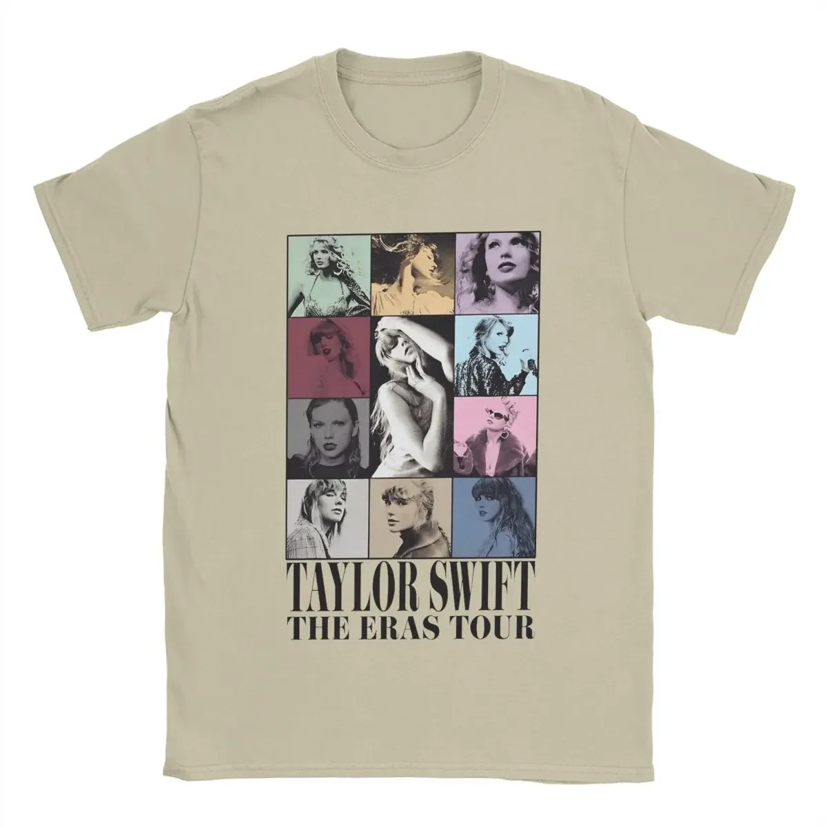 Taylors The Eras Tour Men T Shirt Hipster Tee Shirt manica corta girocollo T-Shirt puro cotone Idea regalo abbigliamento