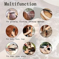 6-in-1 Horse Beauty Brush,Non Slip Grip and Ventilated Design,Suitable for Bathing,Massage and Hair Removal Horse Cleaning Tools 5
