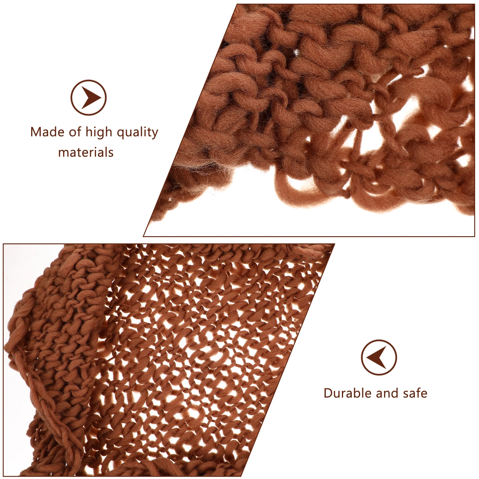 

Blankets Yarn Background for Photography Weave Props Wrap Coffee Wool