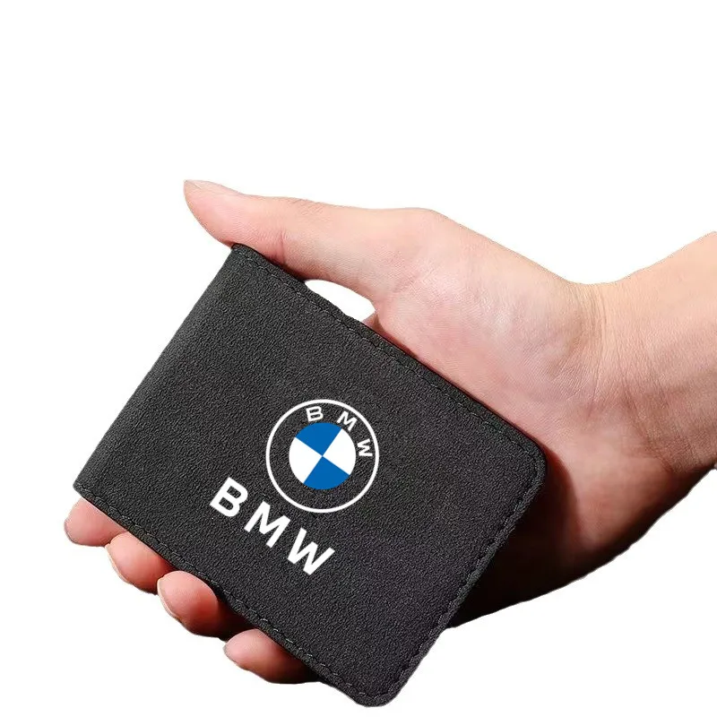 Car Suede Leather Driver License Bag Auto Driving Documents Wallet Sticker For BMW E46 E90 E60 F30 G32 G30 G20 X1 X2 X3 X5 X4 X6 view 4