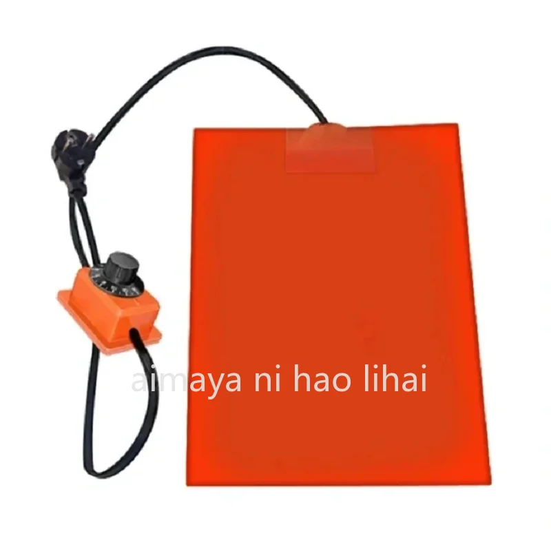 110V/220V Flexible Silicone Rubber Heating Pads Electric Heater Plate Mat Adhesive Knob Temperature Controller Thermostats