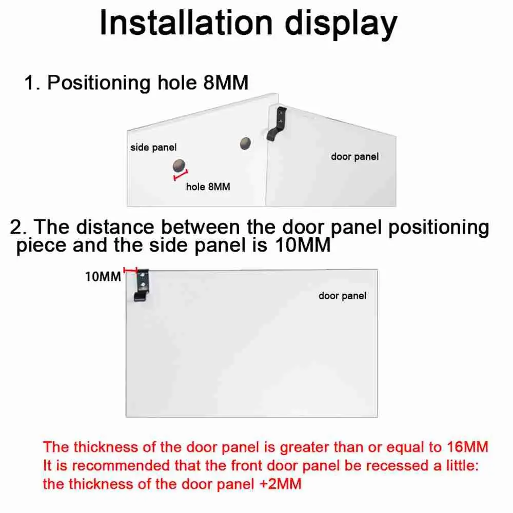 قضيب بلاستيكي للباب قابل للطي ، خزانة جانبية ، قفل خزانة كتب ، ملحقات أبواب #2