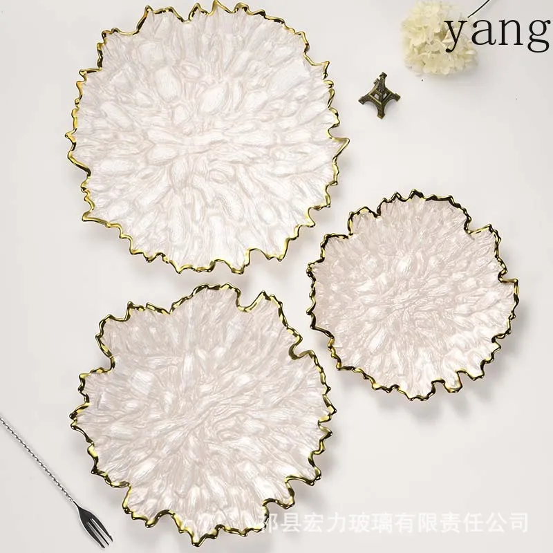 

CX Creative Western Dessert Plate Household Simple Light Flat Plate Plate Tableware