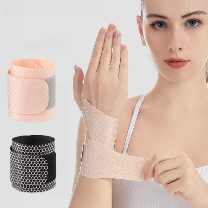 Fixed Spandex Sport Wrist Guard Wrist Sprain Tendonitis Fastener Tape Wristband Ultra Thin Joint Brace Badminton Basketball